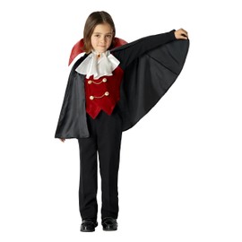 Party City Vampire Costume For Boys, Kids Cosplay, 47.2 inches (120 cm), Black