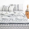 Wake In Cloud - Aztec Bed Sheets, 100% Cotton, 4-Piece