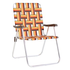 Kuma Outdoor Gear Backtrack Chair, Ultimate Portable Luxury Outdoor Folding Chair for Camping, Glamping, Sports & Outdoor Adventures (Kelso, Orange/Brown/Yellow)