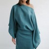 Seaside Tones Kiko Dress - Dusty Blue, S/M