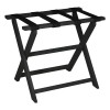 Homeroots Earth Friendly Black Folding Luggage Rack With Black Straps
