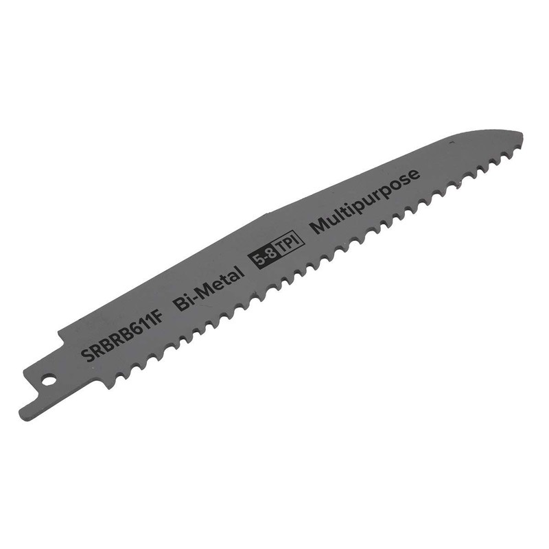 Sealey SRBRB611F 150mm 5-8tpi Reciprocating Saw Blade Multipurpose - Pack