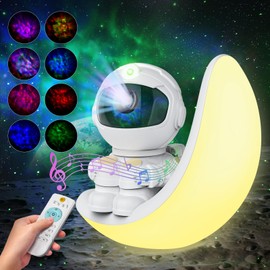 Astronaut Galaxy Projector,Star Projector Galaxy Light with Dynamic Nebula, White Noises,Bluetooths Speaker & Timer. 360°Adjustable Galaxy Projector for Bedroom,Kids Adults Room Decor Aesthetic