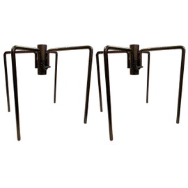 Bird Feeding Station Stabiliser Stand Base Spikes in Brown (Pack of 2)