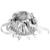 Wedding Flower Girl Basket Silver Hand Flower Basket Romantic Rhinestone