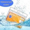 Clear Plastic Heavy Duty Vertical Name Badge ID Card Holders,