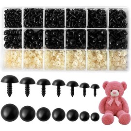 294 count Safety Eyes for Amigurumi, 6-20mm, 8 Sizes Safety Eyes with Washers for Crocheting, DIY Crafts, Stuffed - Color: 960pcs