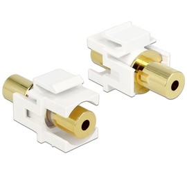 DeLOCK Keystone Klinke 3,5mm 4 Pin female >female gilded