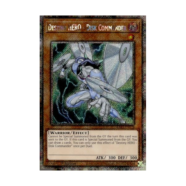 Destiny Hero - Disk Commander (Platinum Secret Rare) - RA03-EN176
