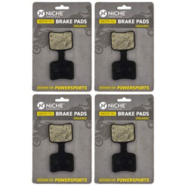 NICHE Brake Pad Set for Polaris RMK 800 Pro 600 Assault SKS 850 2206462 Rear Organic 4 Pack