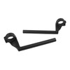 WORLDMOTOP Motorcycle Clip-On Handlebars, Aluminum, 8.7 inches, Black, Replacement for