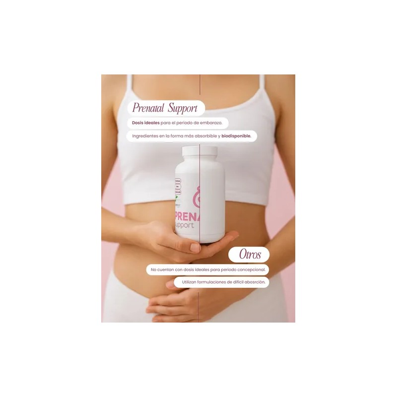 Suplemento Prenatal Multivitamínico 90 Capsulas 900gm Colina