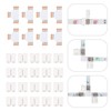 20Pcs 4-Pin Led Lights Strip Connectors Set with 8 Pcs
