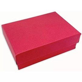 Regal Jewelry Displays 25 Pack Cotton Filled Matte Red Paper Cardboard Jewelry Rings Earrings Pendants