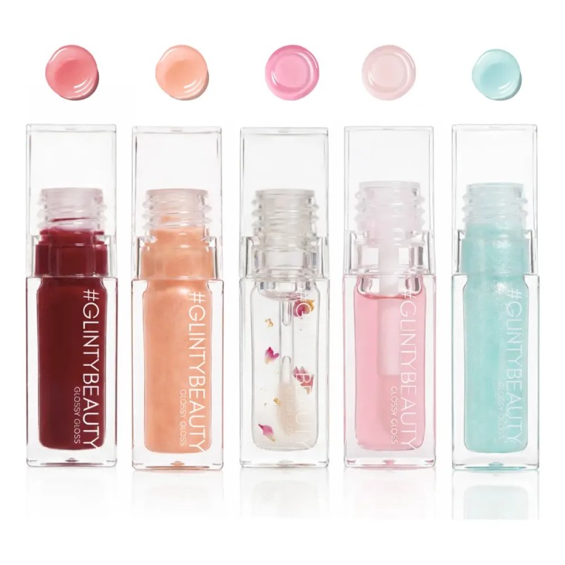 Set Glinty Lip Oil Gloss Hidratante Volumen Vegano Coreano