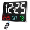 SZELAM Digital Clock Large Display, 11.5 Inch Digital Calendar Alarm