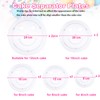 80Pcs Cake Tier Stacking Kit 10Pcs Clear Cake Separator Plates