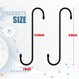 YUEBOSUL 2 Pcs Brake Caliper Hooks, Brake Caliper Hanger with Rubber Tips, Brake Caliper Compression Tool for Braking Axle Bearing Suspension Work (Black)