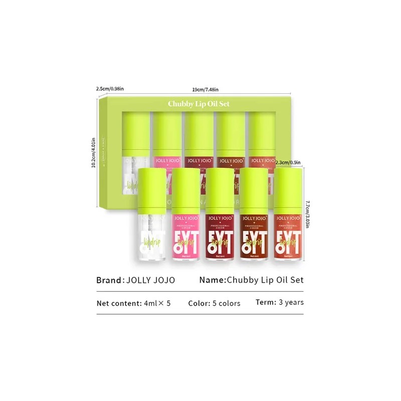 Set De Cuidado Labial Hidratante Glossy Liquid Lip Oil Gloss