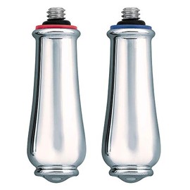 Moen 97557 Monticello Bathroom Sink Faucet Metal Replacement Handle Lever Inserts, Chrome (2-Pack)