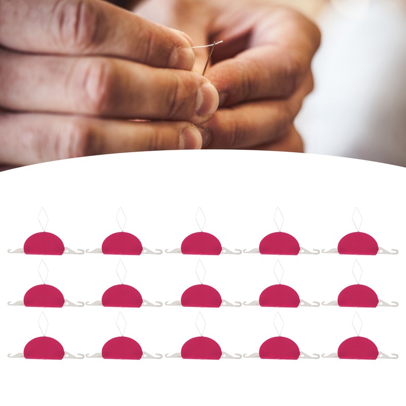 15Pcs 3 in 1 Needle Threaders Durable Metal Wide Application