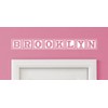 Brooklyn Baby Block Name Bedroom Closet Door - 30 Inch