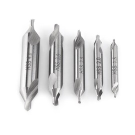 Centre Drill Bit Metal Set 60 Degree Angle Countersink 1.5 / 2 / 2.5 / 3 / 4 mm Centre Drill Bit 5 Pieces High Speed Steel Centre Drill 60 Degree Centre Drill for Hole Processing