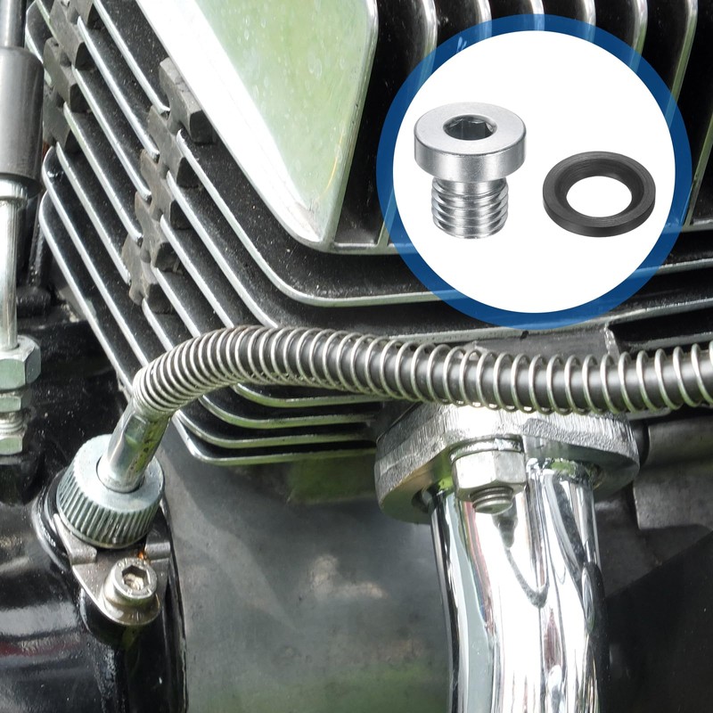 sourcing map 4Pcs M12x1.5 Inner Hex Head Pipe Fitting Plug,