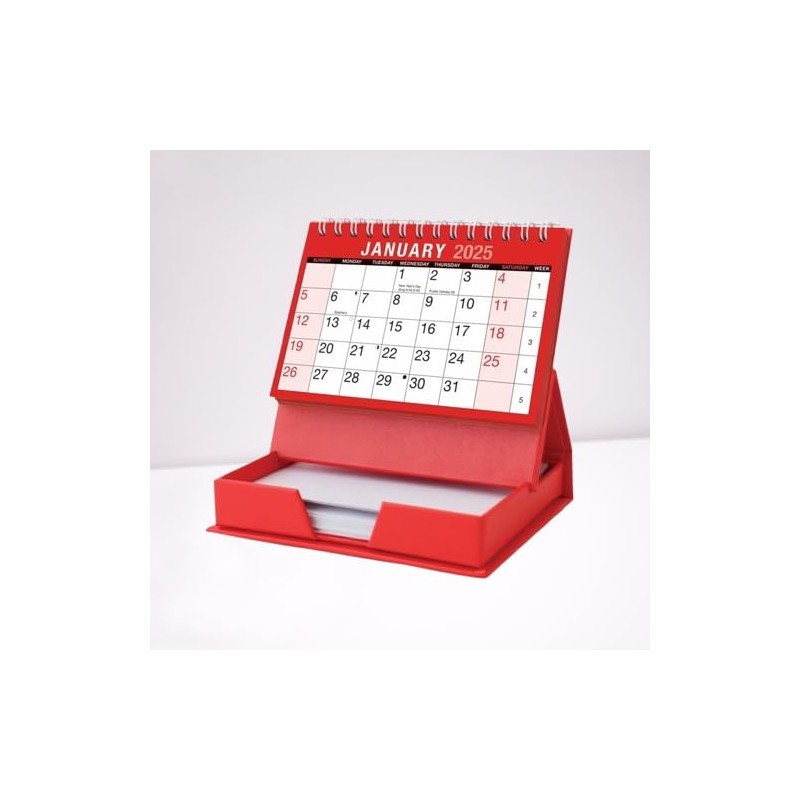 UKDD® Desktop Month to View Calendar Tear Off and Memo