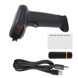 FG2106 2.4G Wireless USB 1D Bar Code Wide Compatibility Scanner Reader with 750mAh Battery