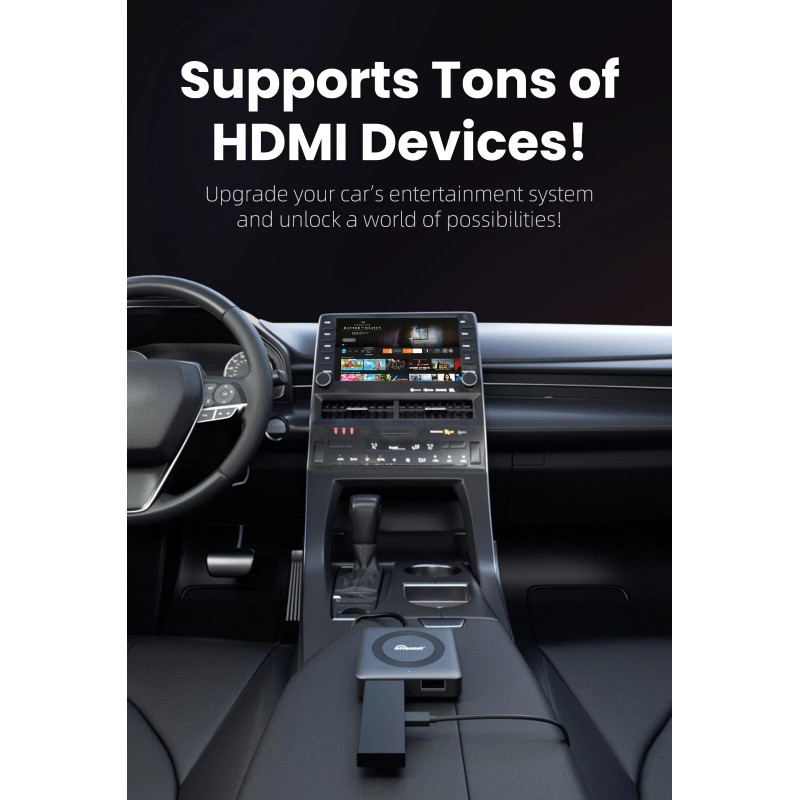 Ottocast HDMI Multimedia Adapter for Fire TV Stick Wireless Carplay