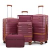 NEISIA Luggage Sets 3 Piece with TSA Lock Hardside PC+ABS