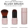 Blush Makeup Brush, Retractable Kabuki Face Brush, Portable Makeup Brush
