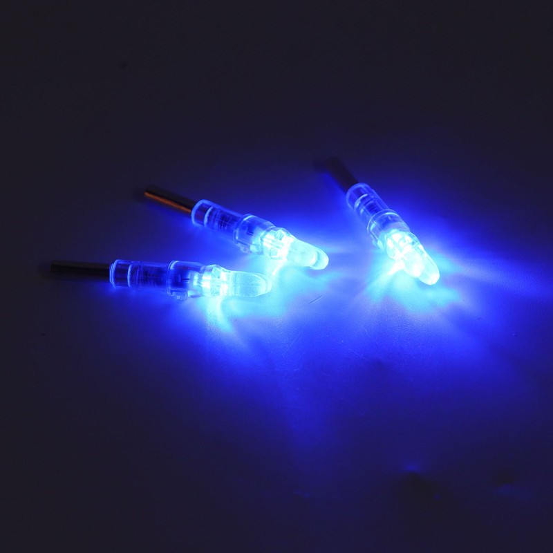 3PCS Archery Lighted Nocks Plastic Automatic with Switch 6.2mm Inner