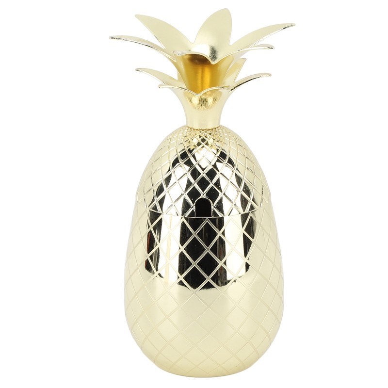 Pineapple Cup with Lid 500ml Stainless Steel Drinking Glasses Reusable