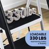 Step Ladder 4 Step Folding with Handrails, Folding Step Stool