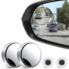 LivTee Blind Spot Mirror, 2" Round HD Glass Frameless Convex