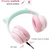 Usoun Kids Headphones,Cat Ear Led Light Bluetooth Kids Headphones with