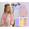 LEBENGOOD - Bathrobe for Girls, Children - 100% Cotton Oeko-Tex®