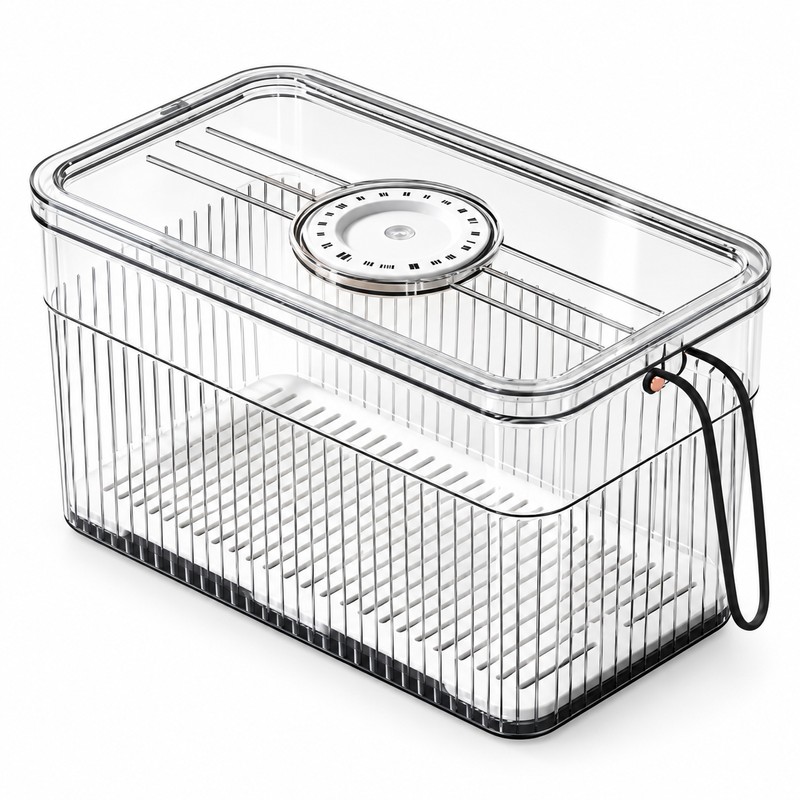 Refrigerator Storage Box for Food Organization – Clear Stackable Container