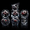 SIQUK DND Dice Set of 7 Dice Game Dice Liquid