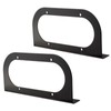 Partsam 2Pcs 6" Oval Tail Light Mounting Brackets [L Shaped]