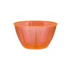Party Essentials Hard Plastic 24-Ounce Small Serving Bowls, Neon Orange,