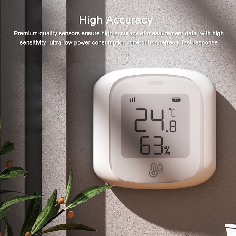 Tuya ZigBee Temperature Humidity Tester Digital Display Mobilephone APP Remotely