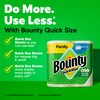 Bounty Paper Towels Quick Size, White, 16 Family Rolls =