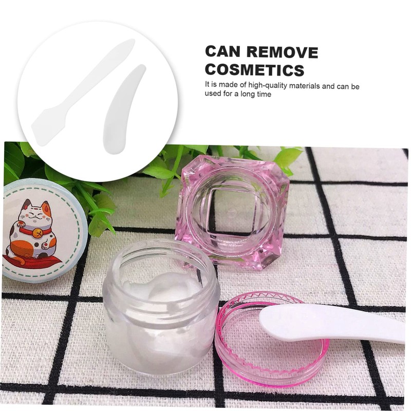 Healeved 40pcs Makeup Spatulas Spoons Transparent Facial Cream Mask Applicators