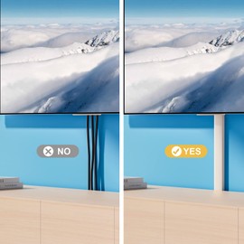 Yecaye TV Cord Hider, 42in Cord Cover, Large Cable Hider, Wire Covers for 4 Cords, Cable Raceway Wire Hider, Wire Hiders for TV on Wall, Cable Cover Cord Concealer, W1.18in H0.6in, White