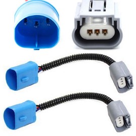 (2) iJDMTOY 9004 9007 HB5 to H13 9008 Pigtail Wire Wiring Harness Adapters Compatible with 9007/H13 Headlight Conversion Retrofit