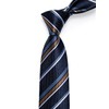 YourTies - Corbatas a rayas para hombre, corbata de seda