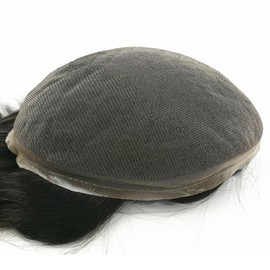 N.L.W. NLW European human hair toupee for men with HD Soft fine French lace 10x8 Straight hair pieces human hair replacement system for men hair units #1b20